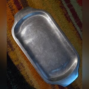 Vintage Nambe Silver Metal Serving Tray 1980s 18x9